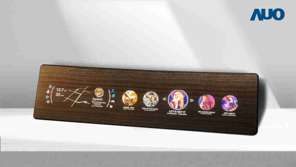 NG大舞台研发全球最高穿透度达80%的AmLED木纹显示器，，，，可于使用时呈现高亮度、、、清晰可见的信息，，，，并在不使用时回归为单纯的饰板，，，，节能兼具美观